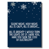 Silent Night Christmas Card